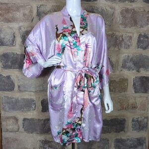 Elegant Lavender Kimono Robe